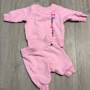 Champion Light Pink Baby Outfit